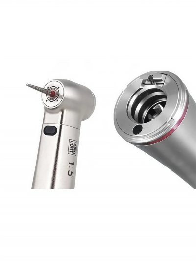 Стоматологический низкоскоростной угловой наконечник Sunt smil lux 1:5 с генерацией света-3