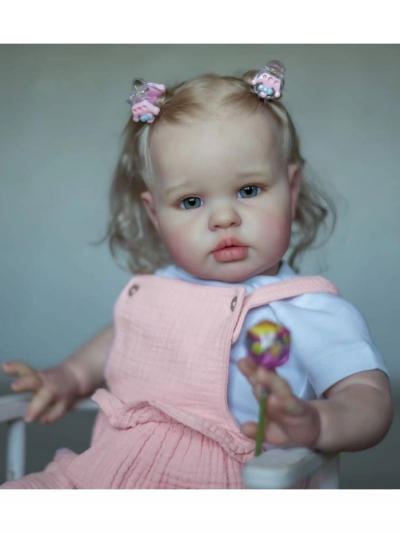 Мягконабивная кукла реборн Эмма, 60 см-7